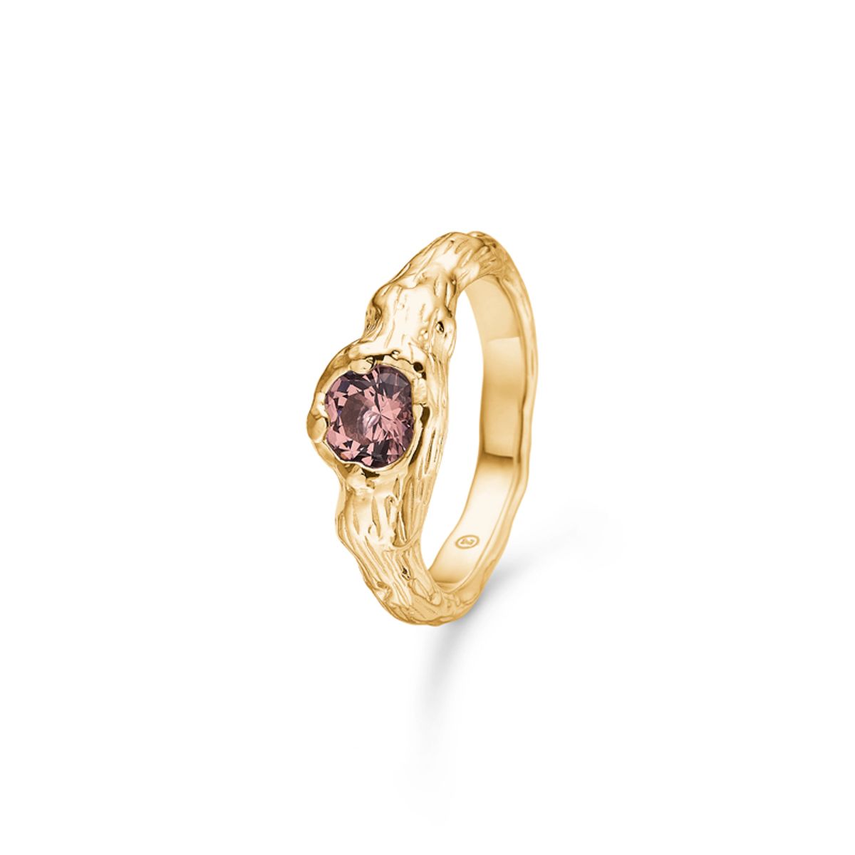 Studio Z Rosy Forest ring i forgyldt sølv med rosa cubic zirkonia