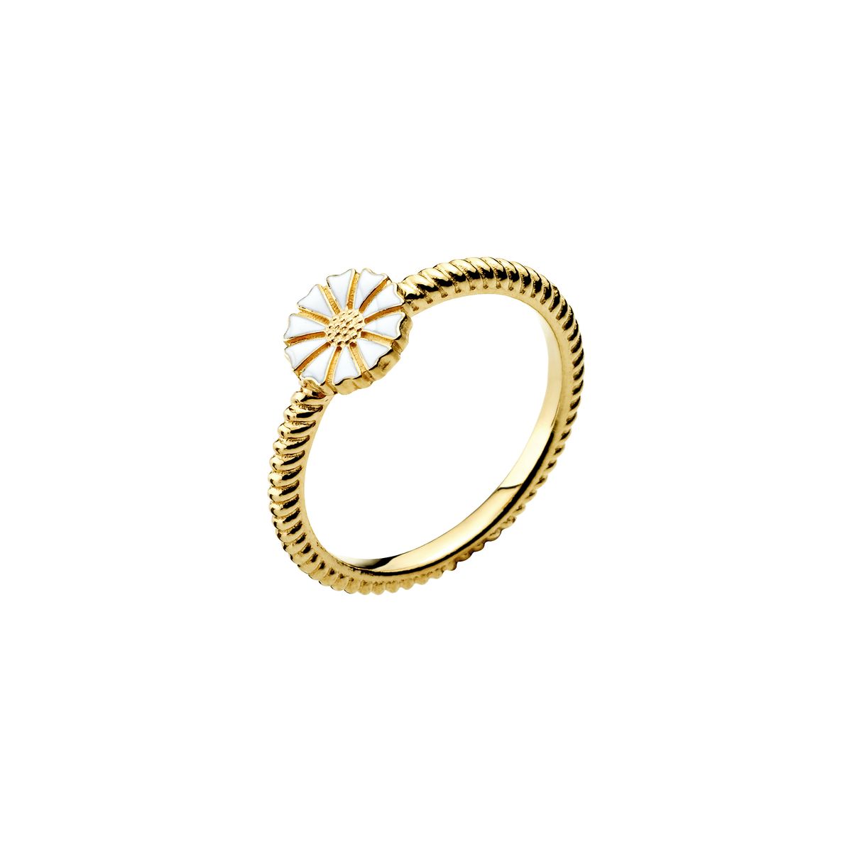 Lund Copenhagen Marguerit ring med snoet ringskinne