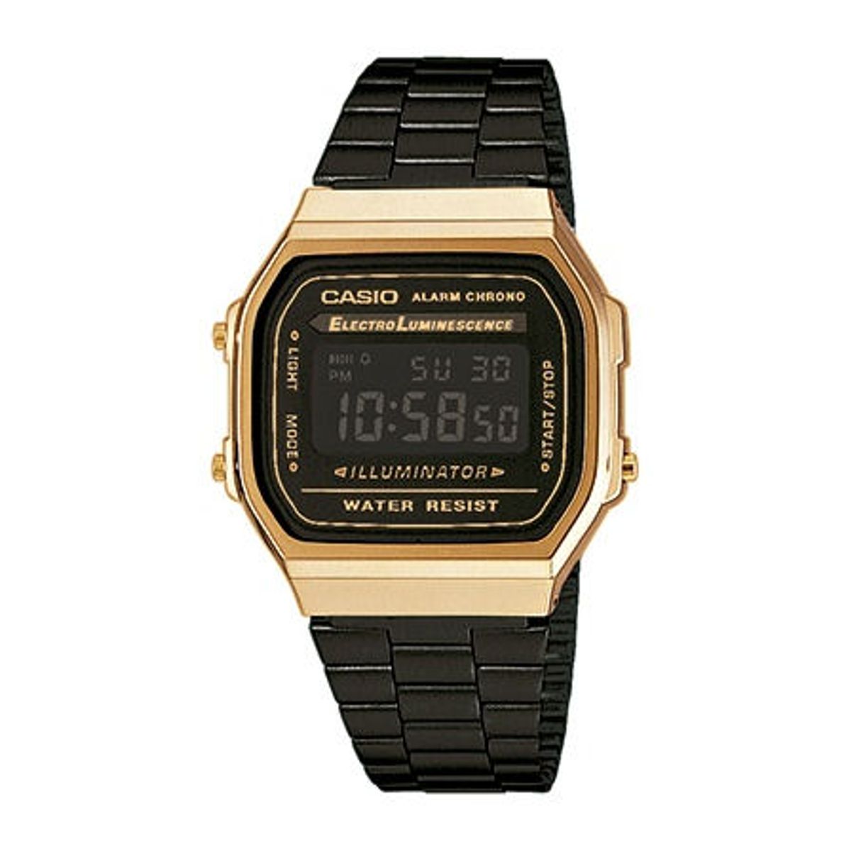 CASIO CLASSIC/RETRO - BASIC (3298) armbåndsur med sort lænke