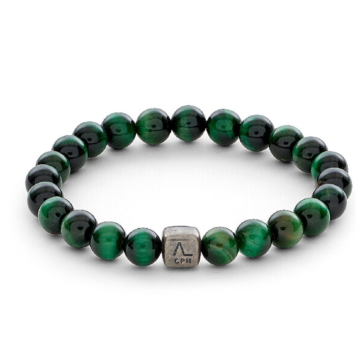 Alexander Lynggaard Color Up armbånd Green Tiger Eye 8mm