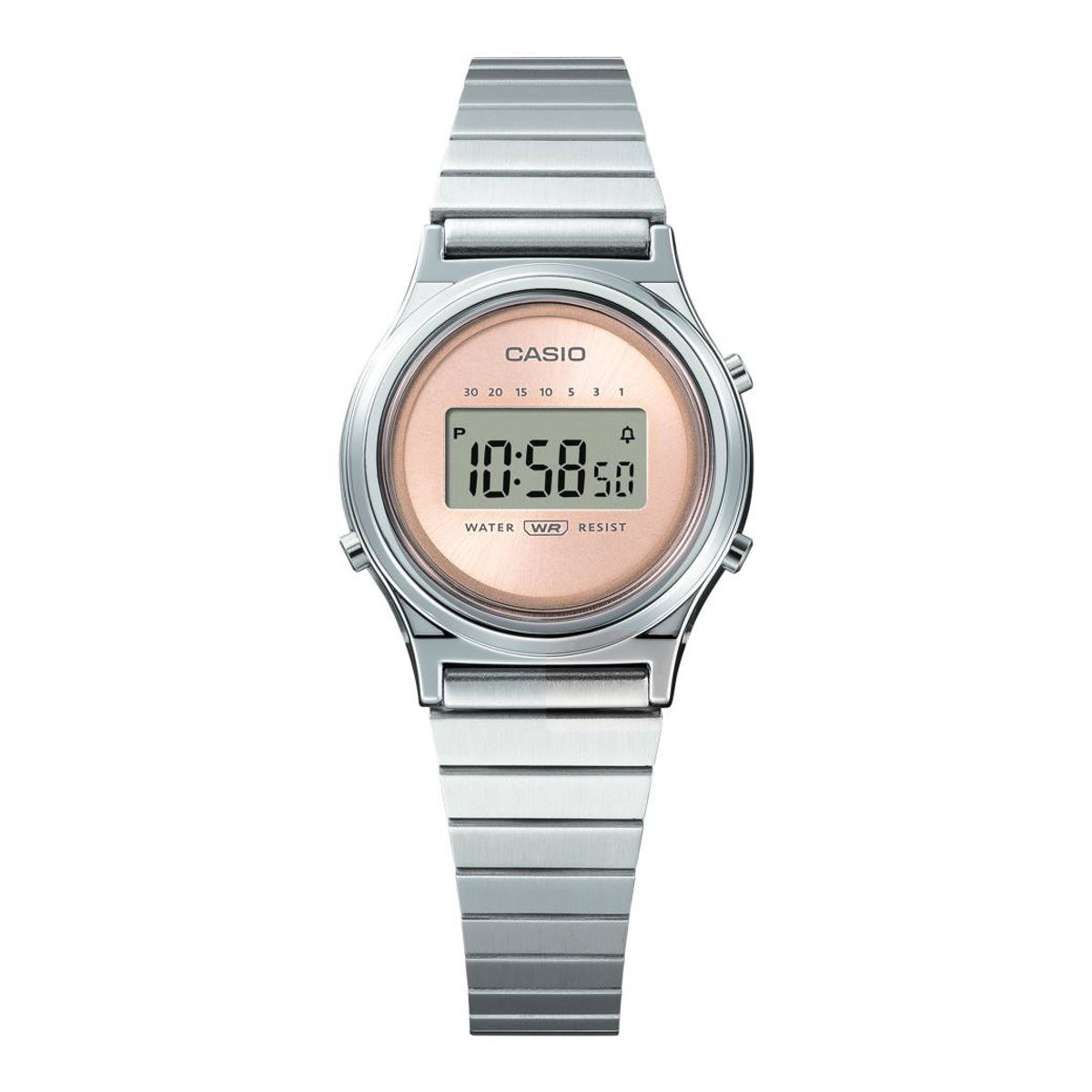 Casio Vintage LA700WE-4AEF rosastål urskive Ø26