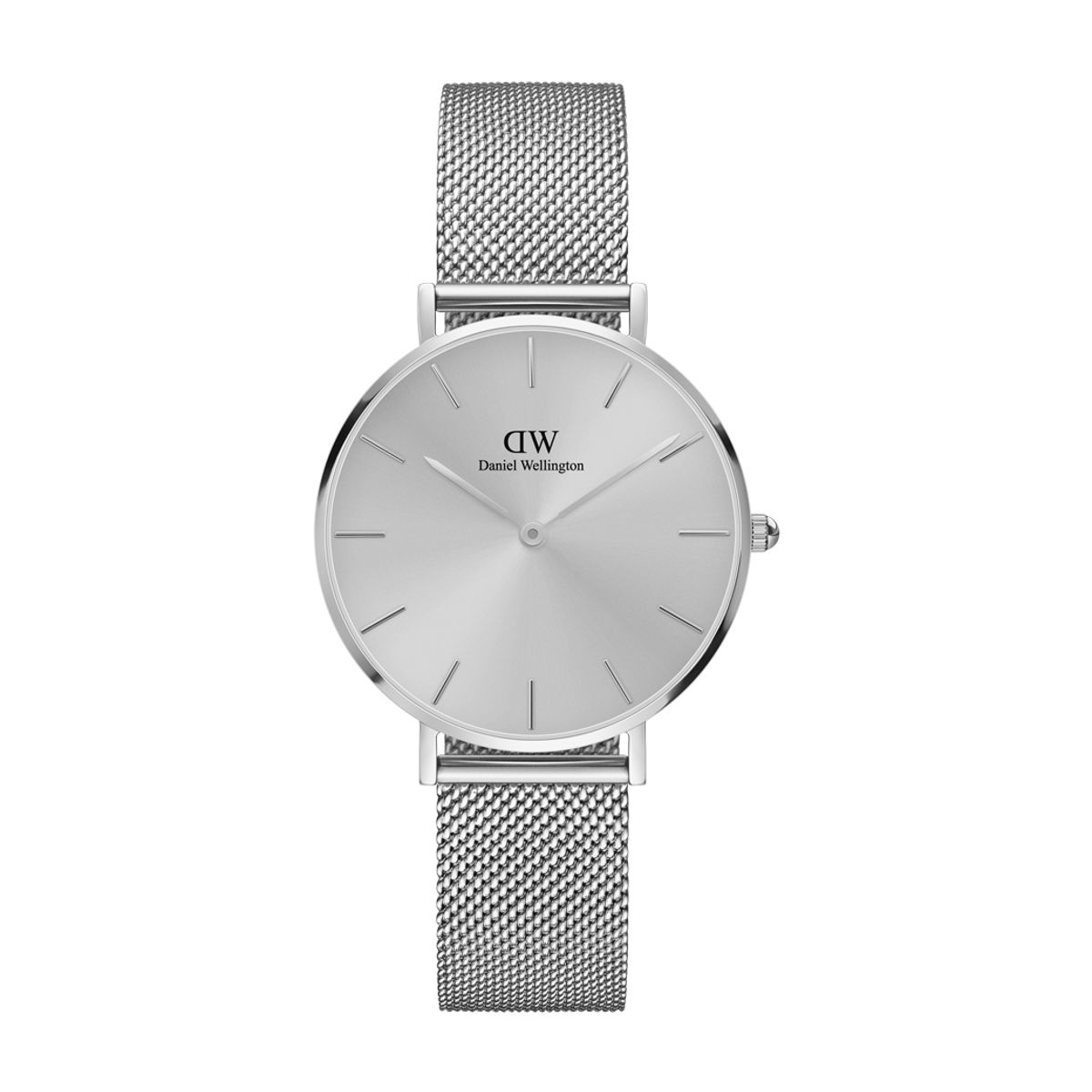 Daniel Wellington Petite Unitone Silver dameur med sølvfarvet stållænke 32 mm