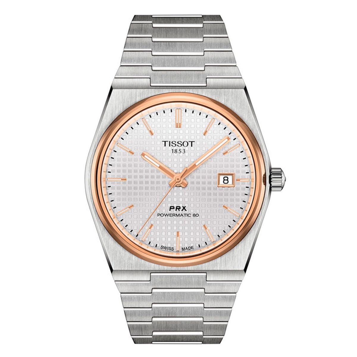 Tissot PRX Powermatic 80 herreur i bicolour