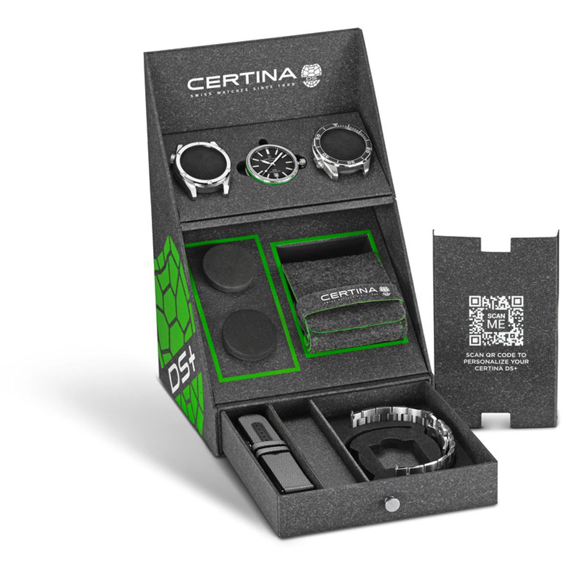 Certina DS+ Ursæt Aqua & Sport Powermatic 80 - i stål