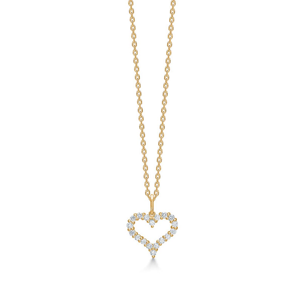 Mads Z Tender Heart 14 kt. guld vedhæng med brillanter 0,36 ct. W.SI