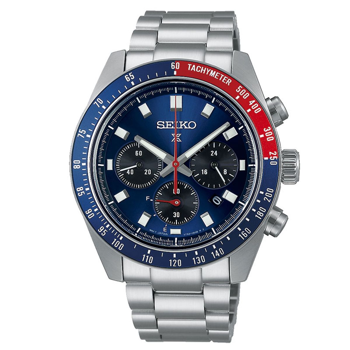 SEIKO Prospex Solar chronograph ur med blå skive