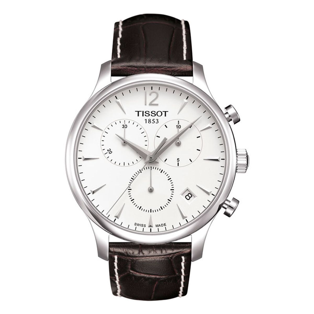 Tissot Tradition armbåndsur med chronograf og sort rem