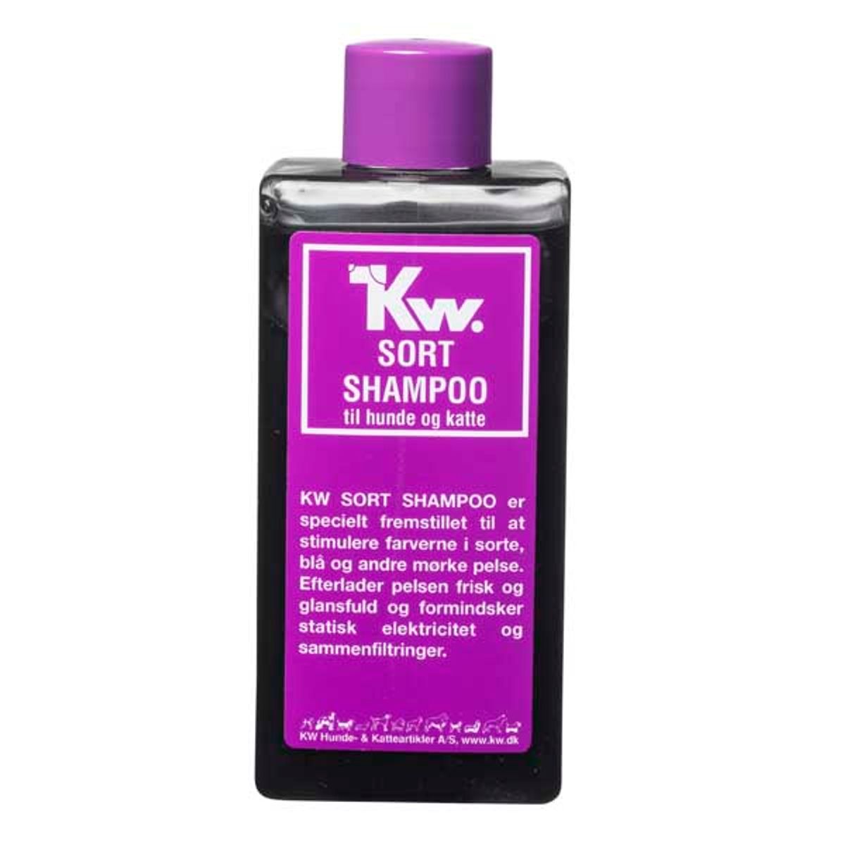 Hundeshampoo: til Sort Pels fra KW, 200ml