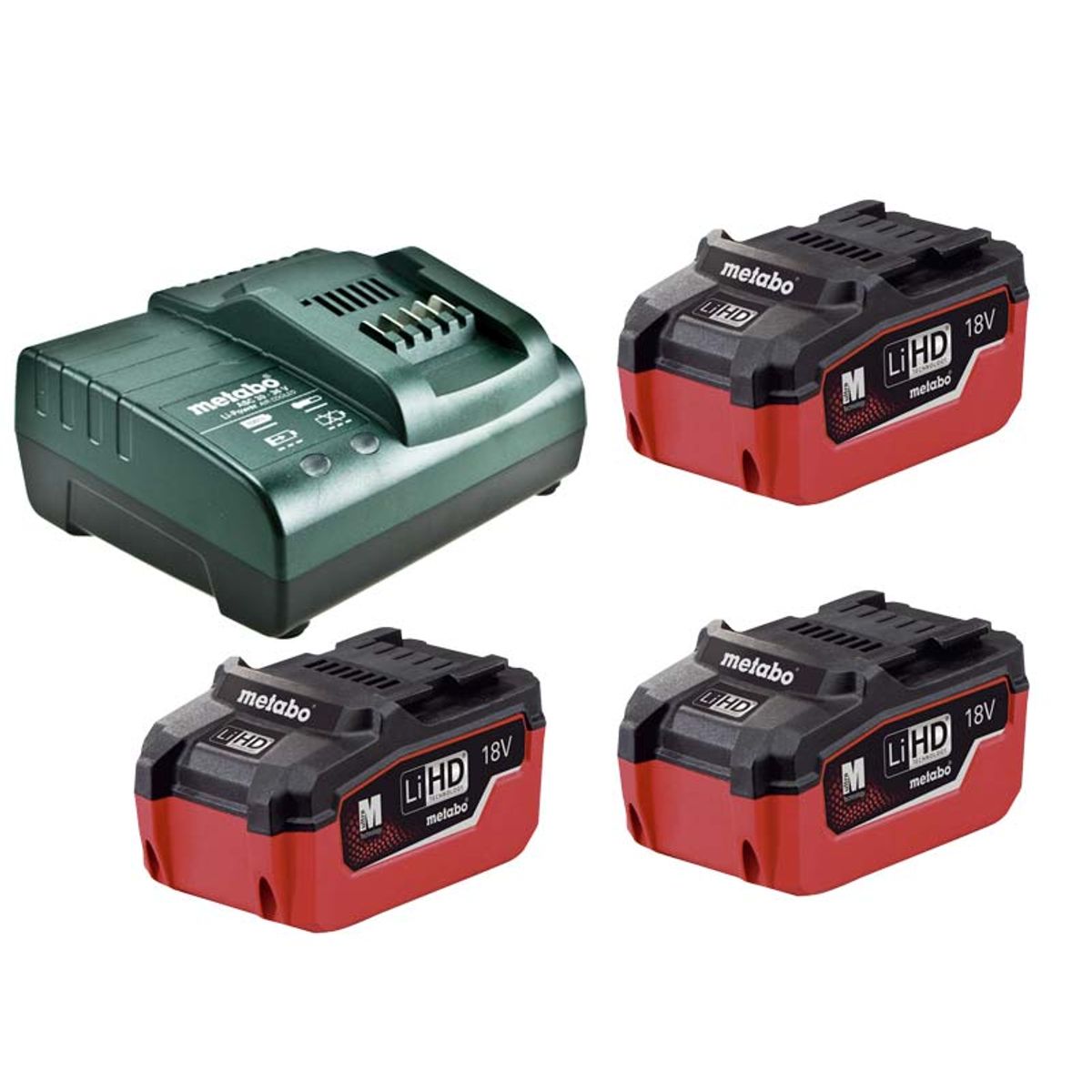 Metabo Batteri Basis-Sæt (5,5 Ah 18V LiHD) + Oplader (ASC 30-36)