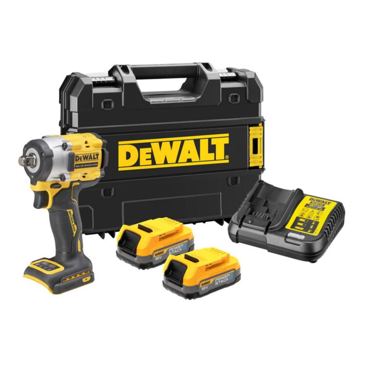 Dewalt 18V XR Slagnøgle 1/2" 2x batterier og lader