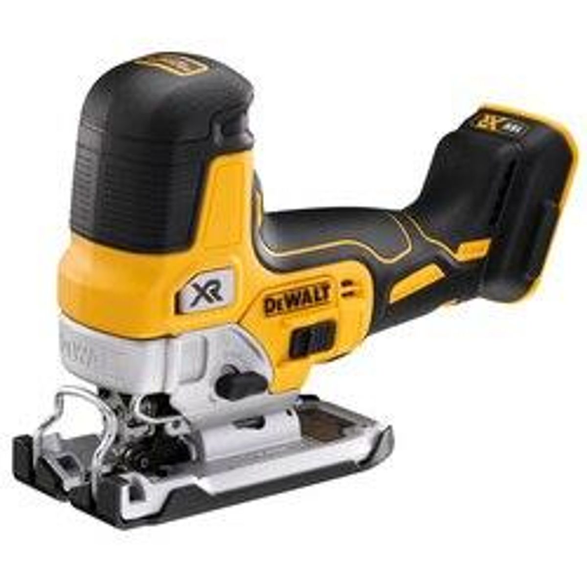 DeWalt 18V XR kulløs stiksav med body-greb, løs enhed