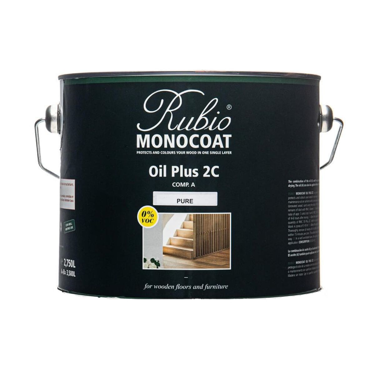 Rubio Monocoat olie Plus 2C White 5% - 5 L