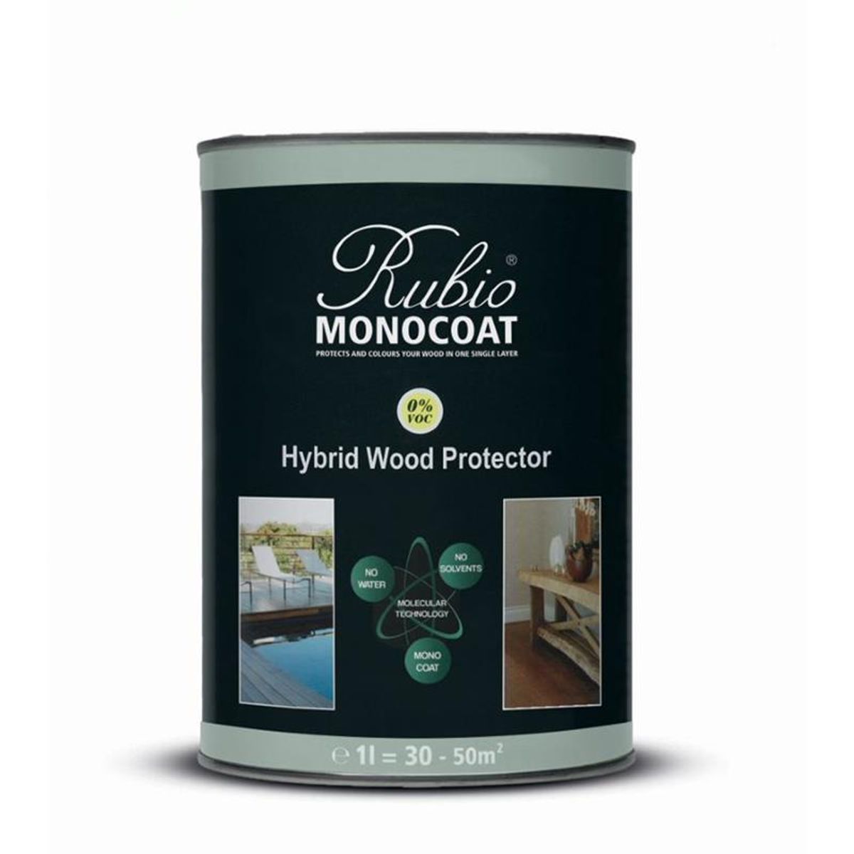 Rubio Monocoat Hybrid Wood protector Chocolate - 1 L