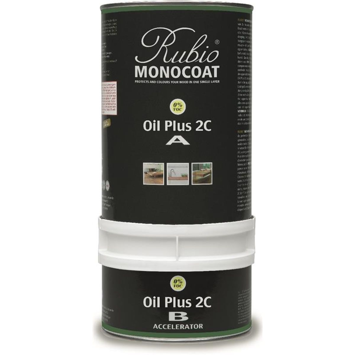 Rubio Monocoat olie Plus 2C Castle Brown 1 L inkl. accelerator 300 ml.