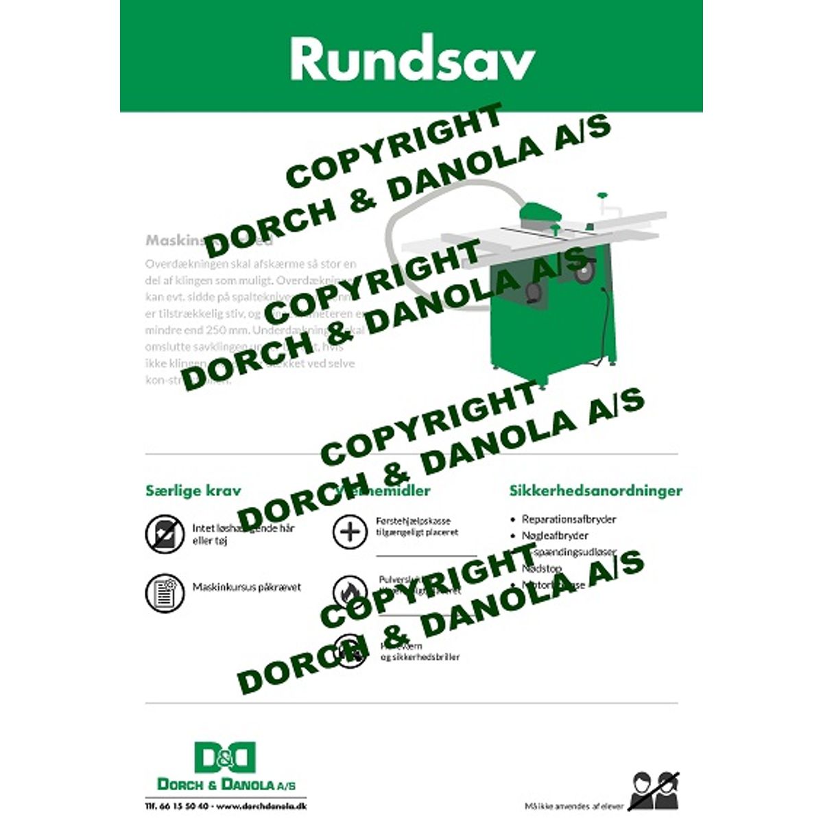 Sikkerhedsplanche rundsav