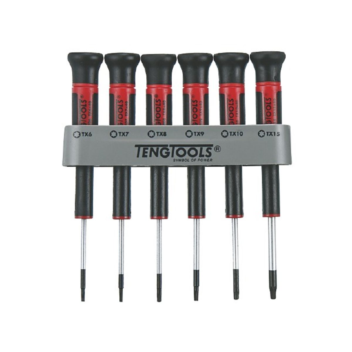 Teng Tools finmekaniker skruetrækker sæt Torx MDM706TX - 6 stk.