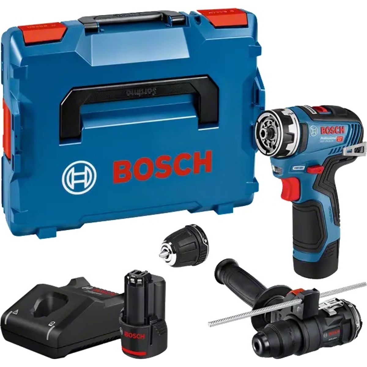 Bosch bore-/skruemaskine GSR 12V-35 FC 2XGFA 2X3A LB