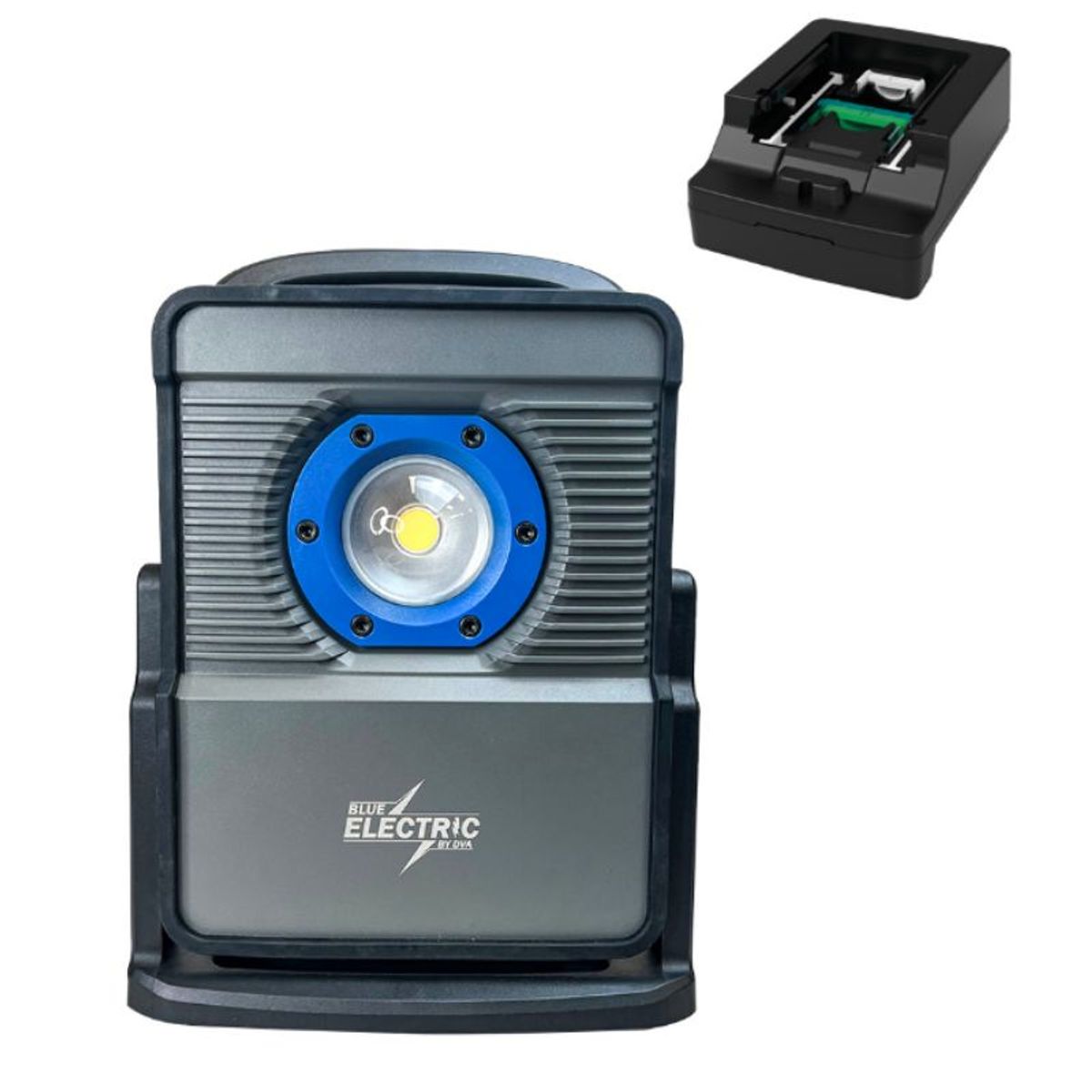 Blue Electric +plus Line Hybrid arbejdslampe 80w incl adapter