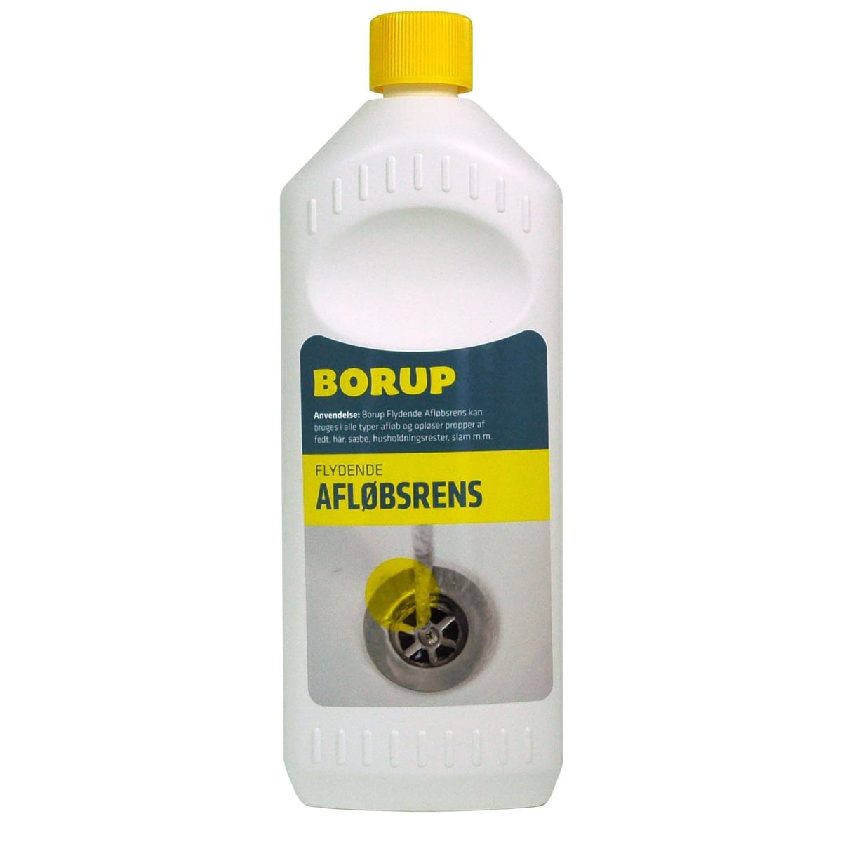 Borup Afløbsrens, Flydende (hvid) x 1 ltr.