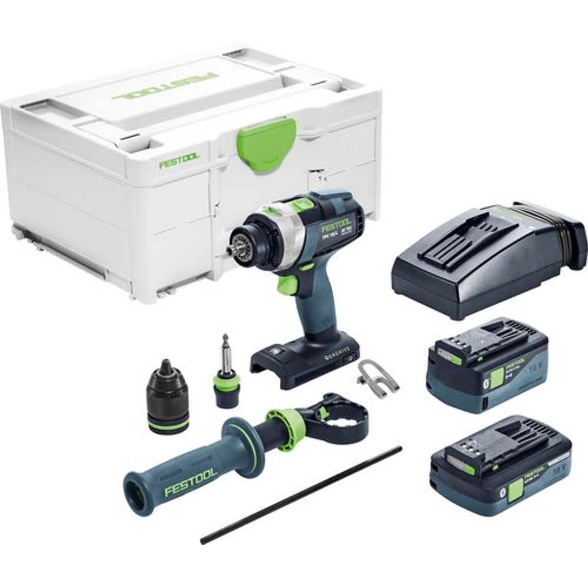 Festool Akku slagbore-/skruemaskine TPC 18/4 5,0/4,0 I-Plus QUADRIVE