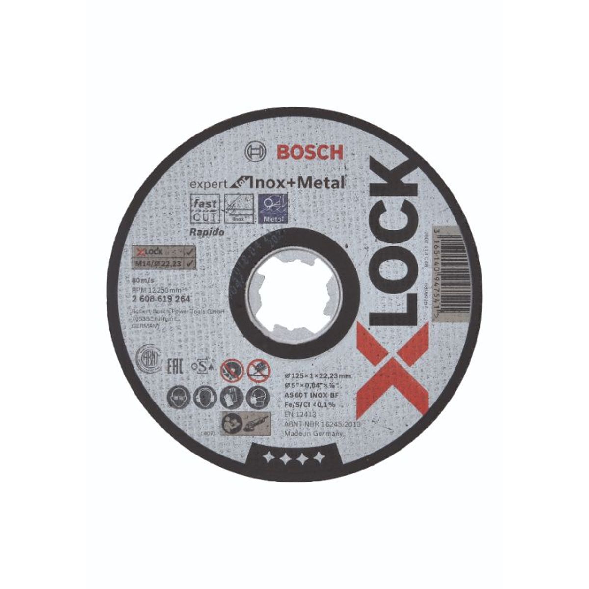 Bosch X-LOCK Expert for Inox and Metal-skæreskive 125 x 22,2 x 1,0mm