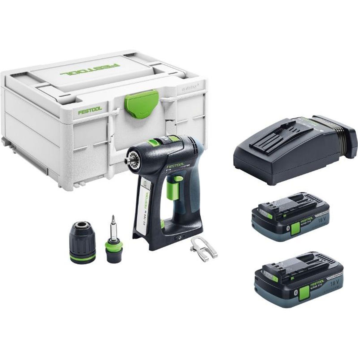 Festool Akku Bore-/skruemaskine C 18 HPC 4,0 I-Plus i Systainer3