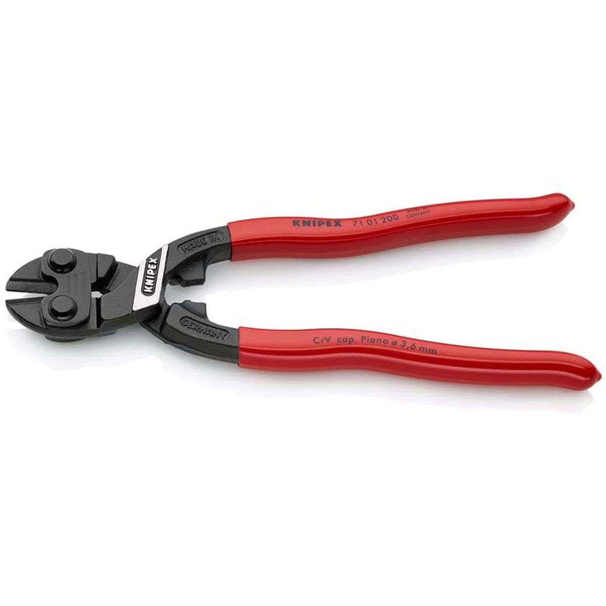 Knipex KNIPEX CoBolt ® Kompakt boltsaks sort atramenteret, betrukket med kunststof 200 mm