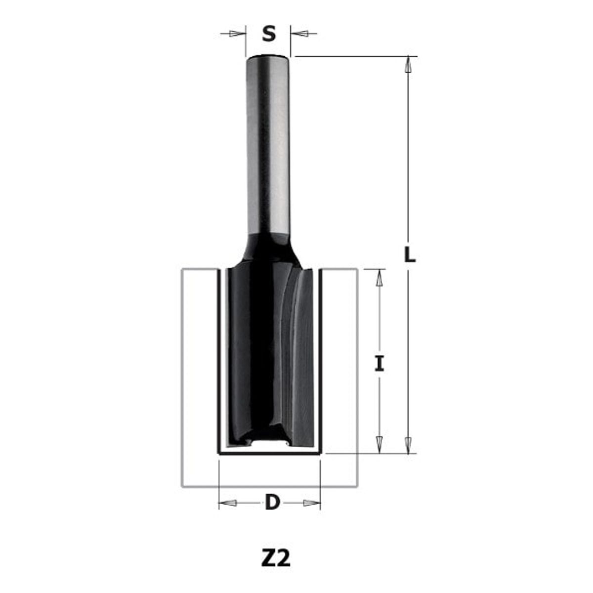 Overfræsebor HM 18x25/56 K8 C