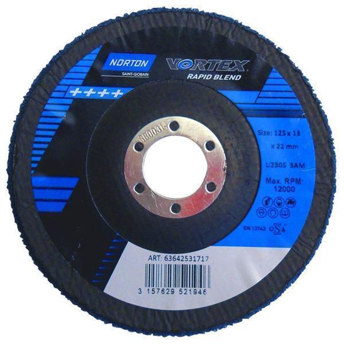 Norton Bear-Tex Rapid Finish VORTEX 125x6x22mm 3AM