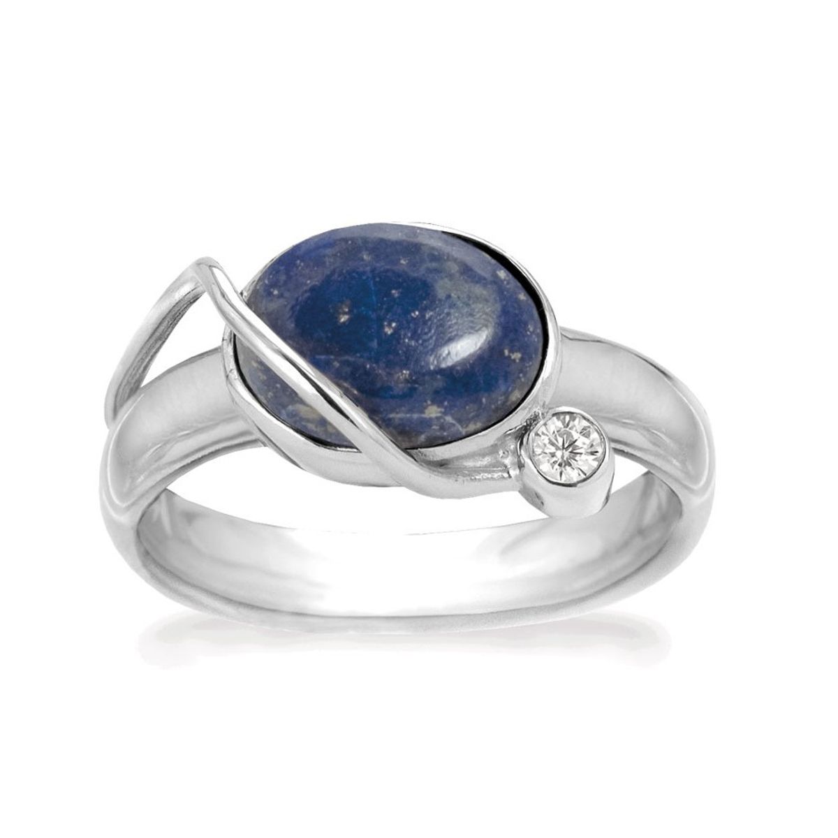 Rabinovich - Sølv ring med blå lapis - Starry Night - størrelse 58