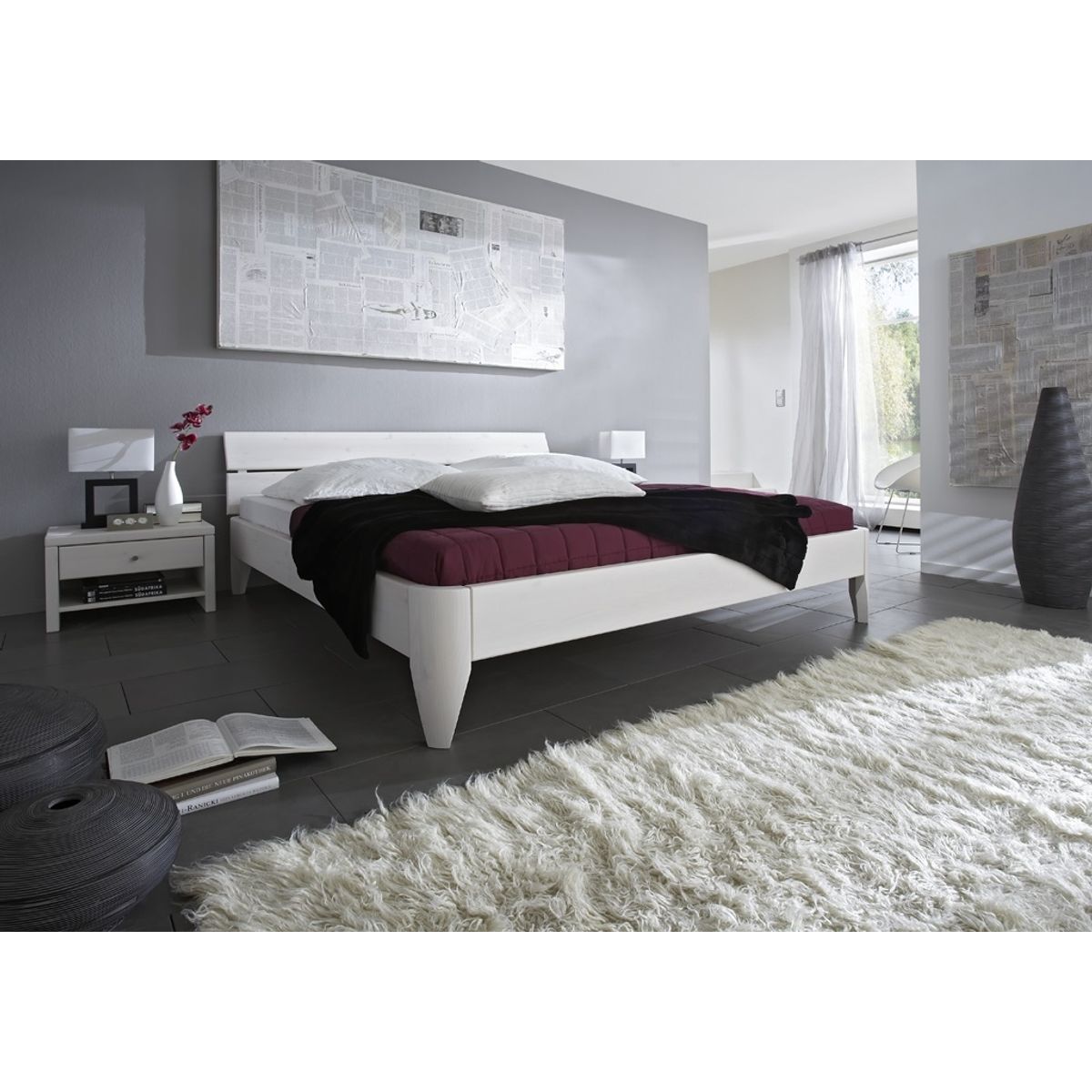 Tjørnbo - Easy Sleep sengeramme gavl NR.1 - 90 x 200 cm (90x210/220 cm) - Fyrretræ