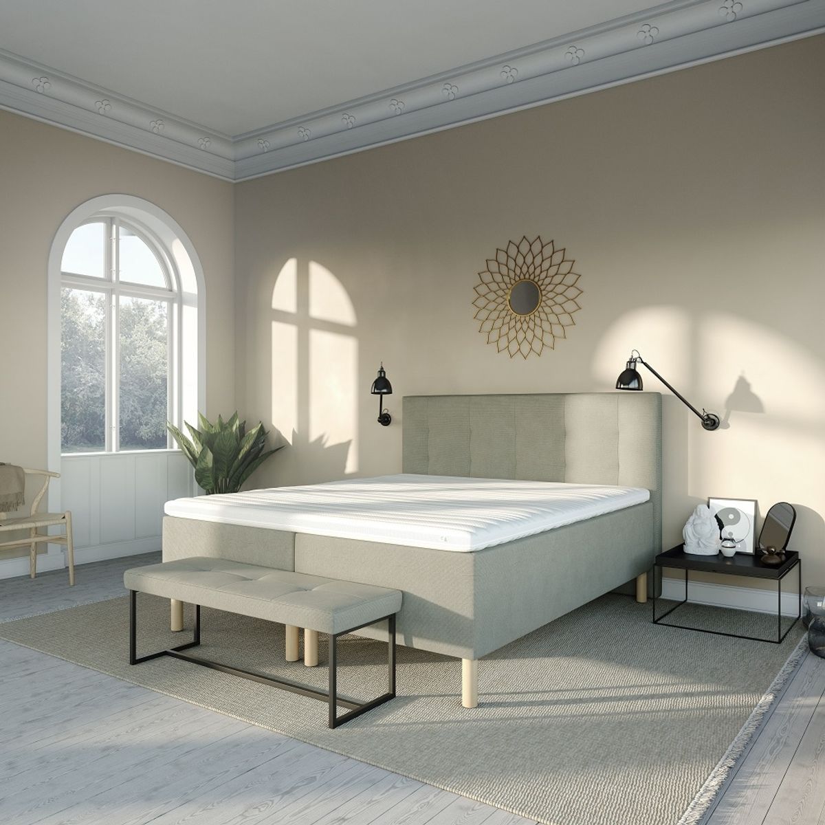 Livingbed - Karma Lux 7-Zonet Boxmadras 210x210 cm - Inkl. Latex topmadras - Dansk design