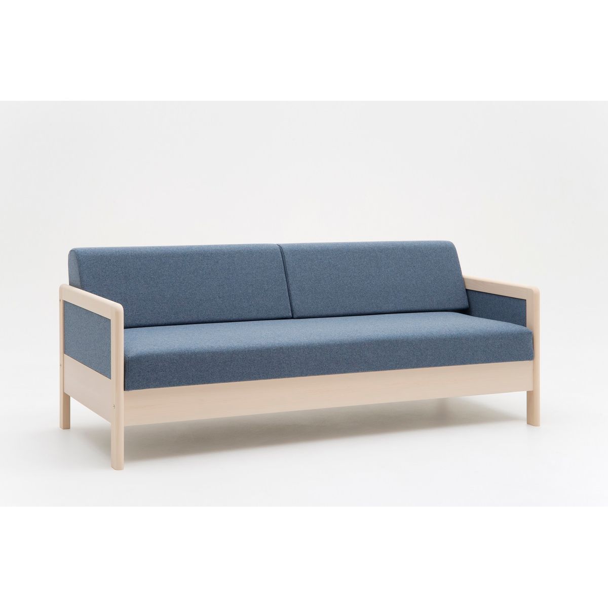 Hestbæk - Sovesofa model 145 - Med springindlæg og et stel af ubehandlet bøg - sovemål 142x200 cm