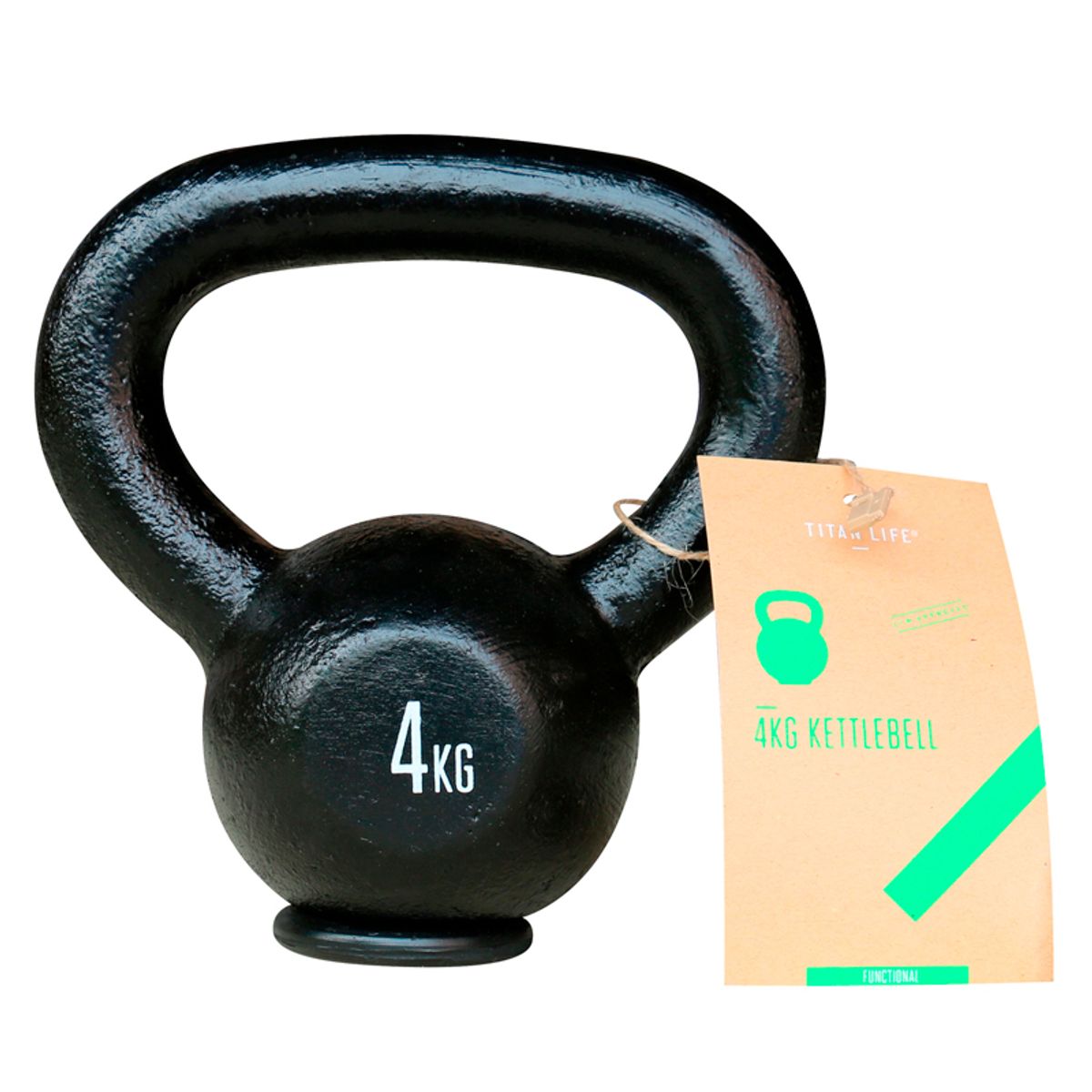 Titan LIFE Kettlebell 4 kg. (Støbejern)