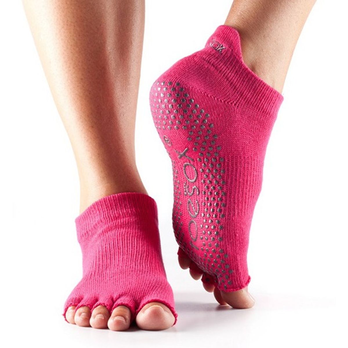 ToeSox Halftoe Lowrise Grip (Fuschia - S)