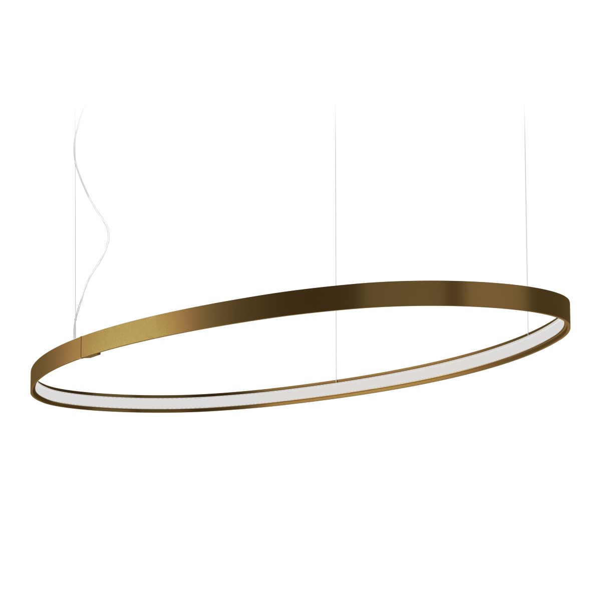 Panzeri ZERO Elipse bronze 130 x 59 cm 2.700 Kelvin (Varm hvid farve)