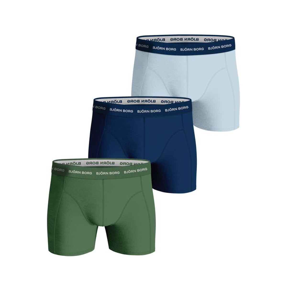 COTTON STRETCH BOXER 3p, MULTIPACK 12