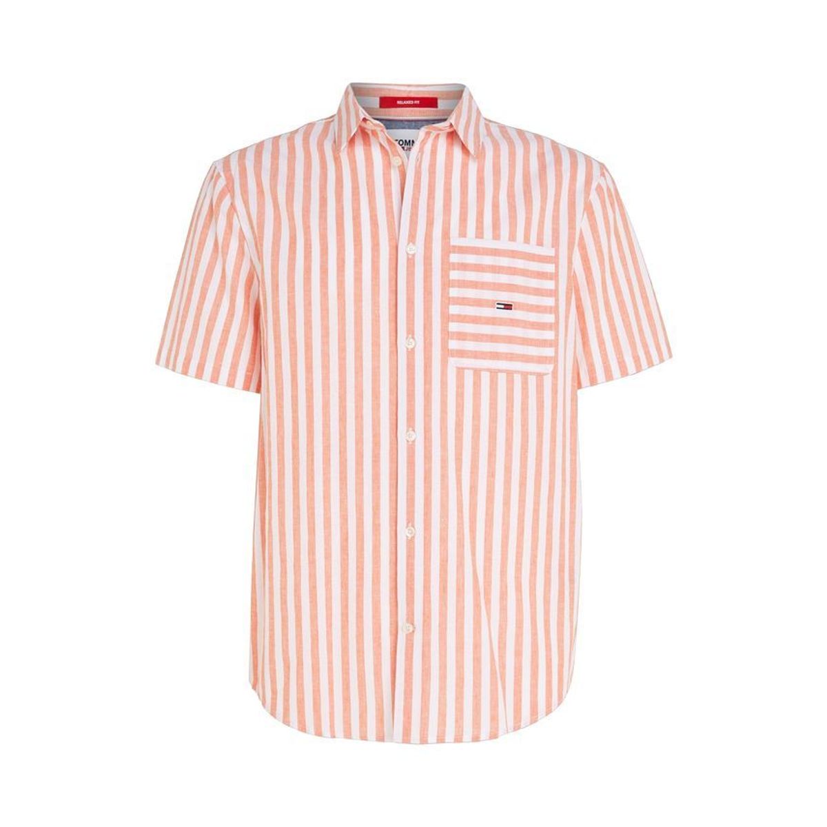 TJM RLX SS STRIPE LINEN SHIRT