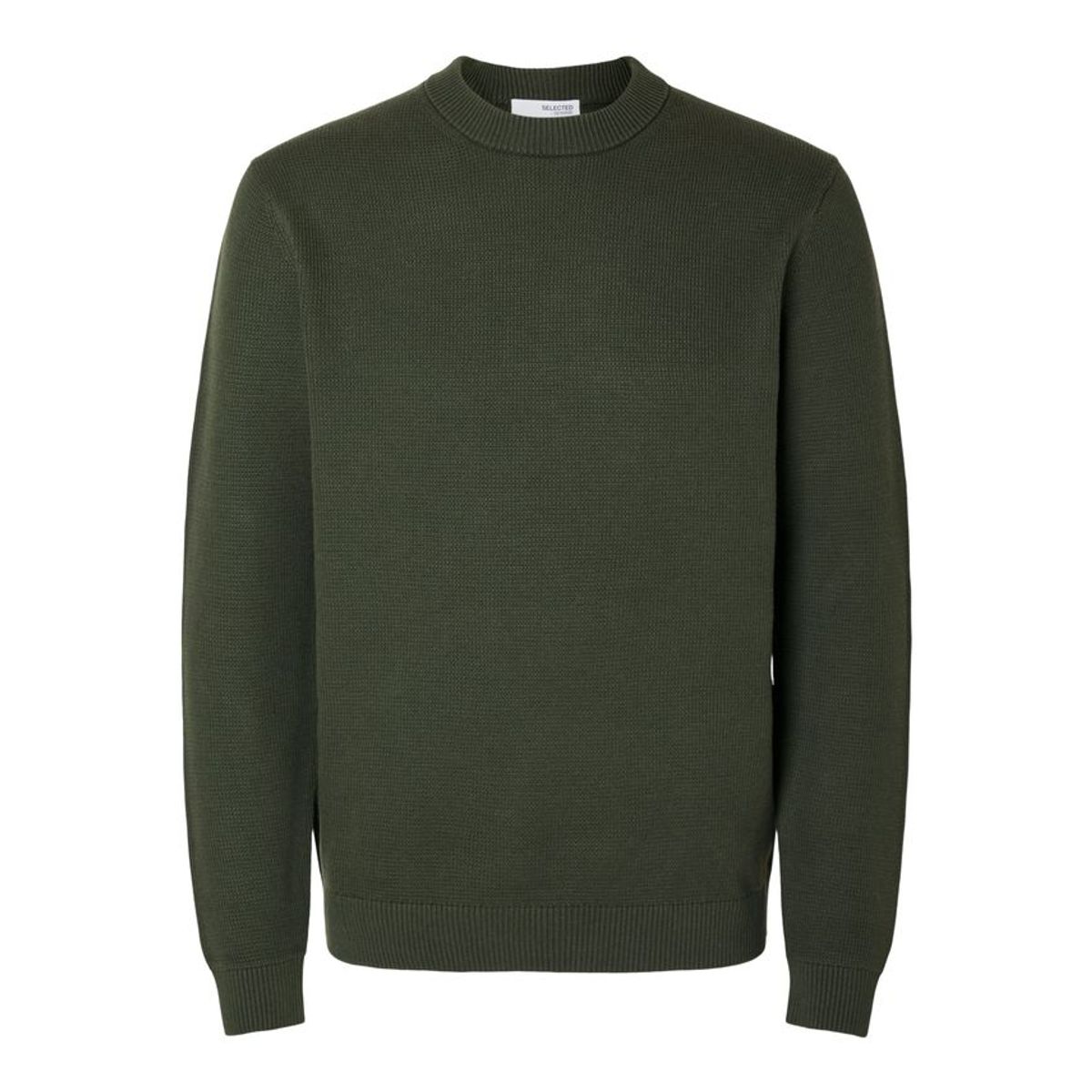 SLHDANE LS KNIT STRUCTURE CREW NECK