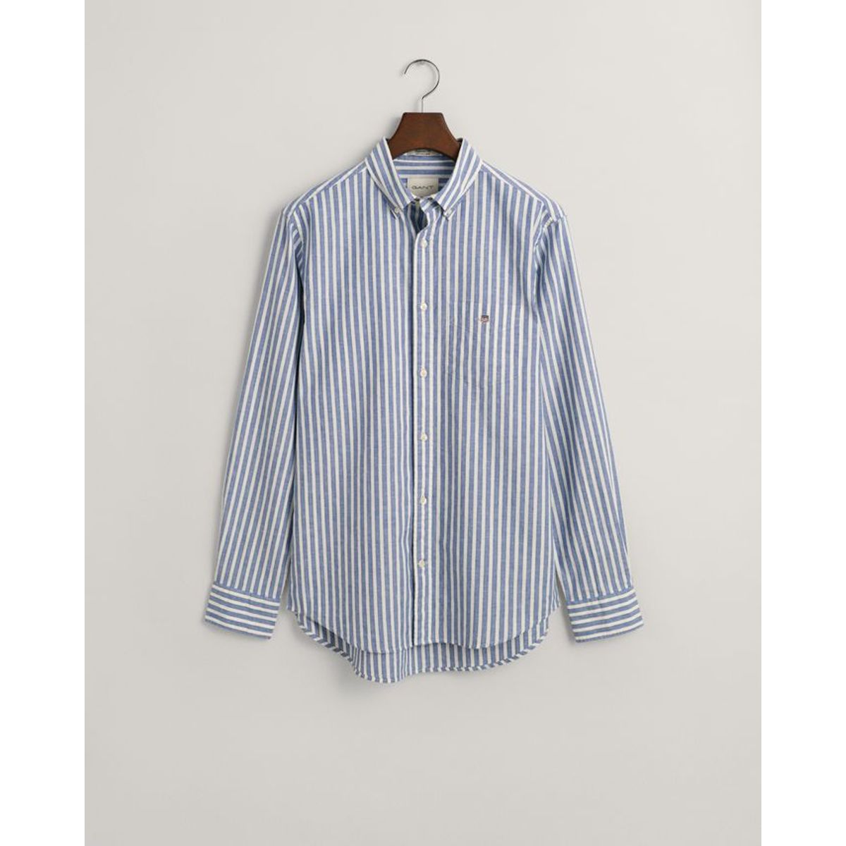 REG COTTON LINEN STRIPE SHIRT