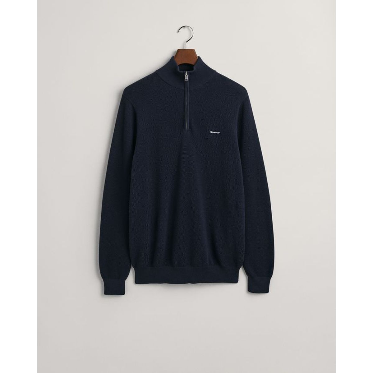 COTTON PIQUE HALFZIP