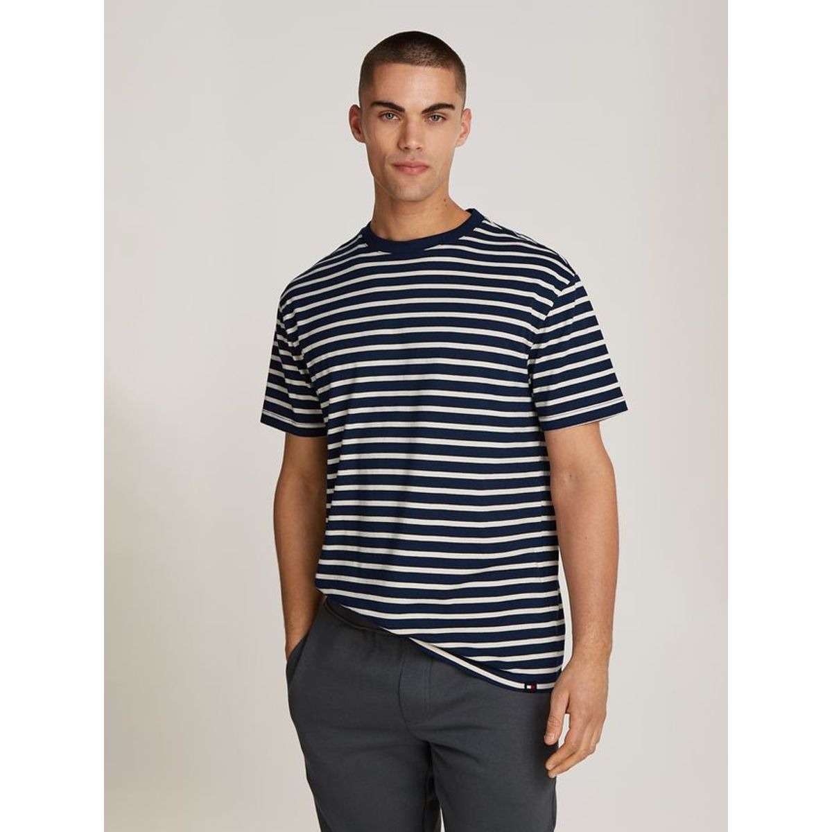 TJM REG BRETON STRIPE TEE