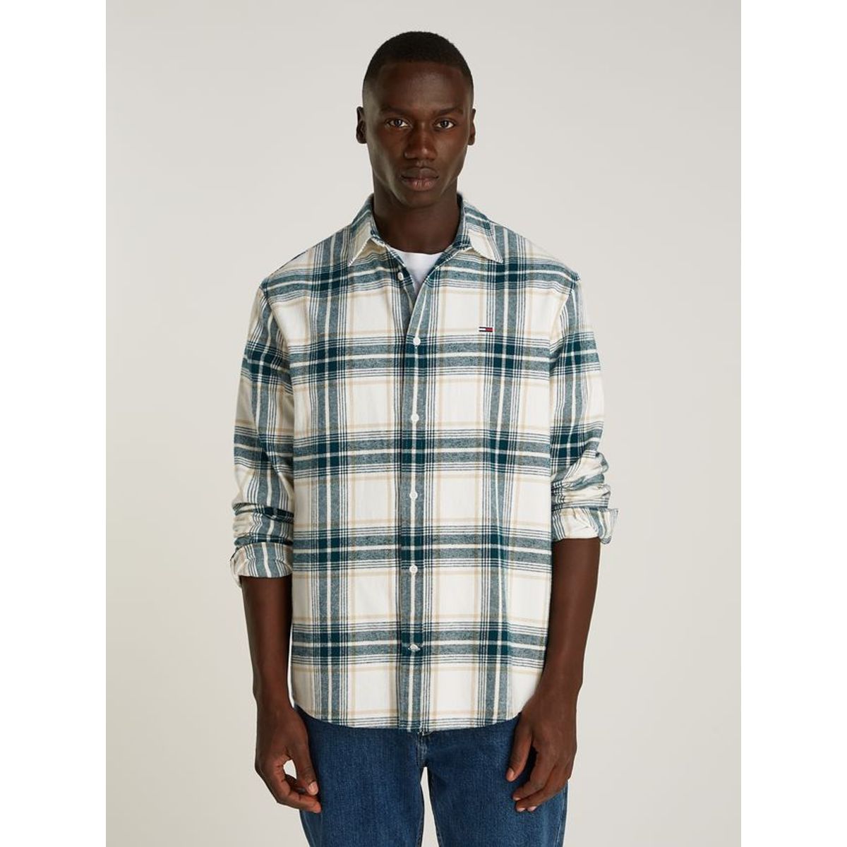 TJM REG CHECK FLANNEL SHIRT EXT