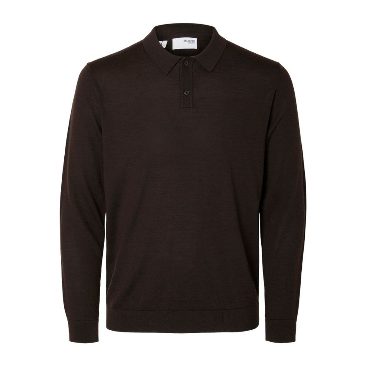 SLHTRAY LS KNIT MERINO POLO NOOS