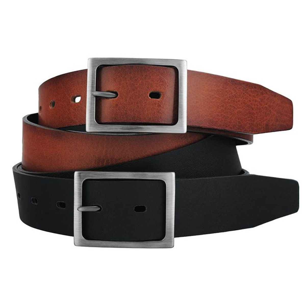 6899G/35 Belt. Black/cognac