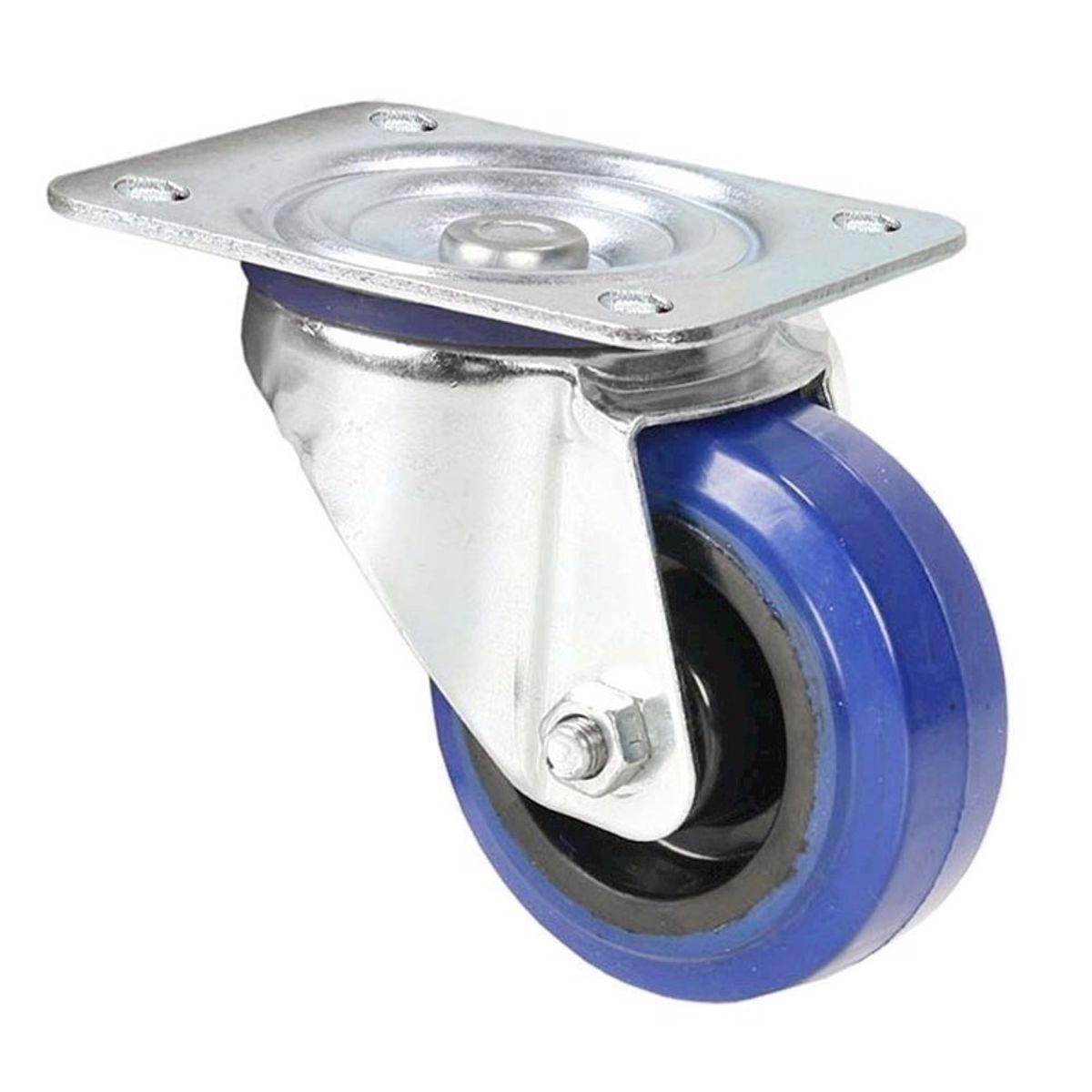 Adam Hall Swivel Castor 80 mm with blue Wheel - 372081