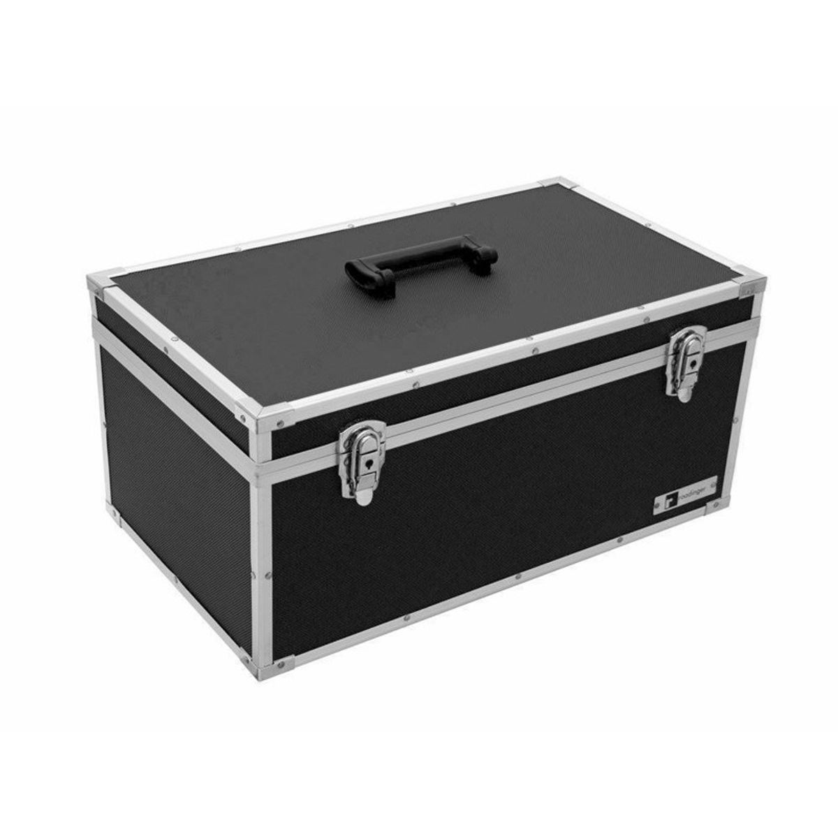 Flightcase med bløde skillerum. Sort. 54 x 31 x 26 cm.