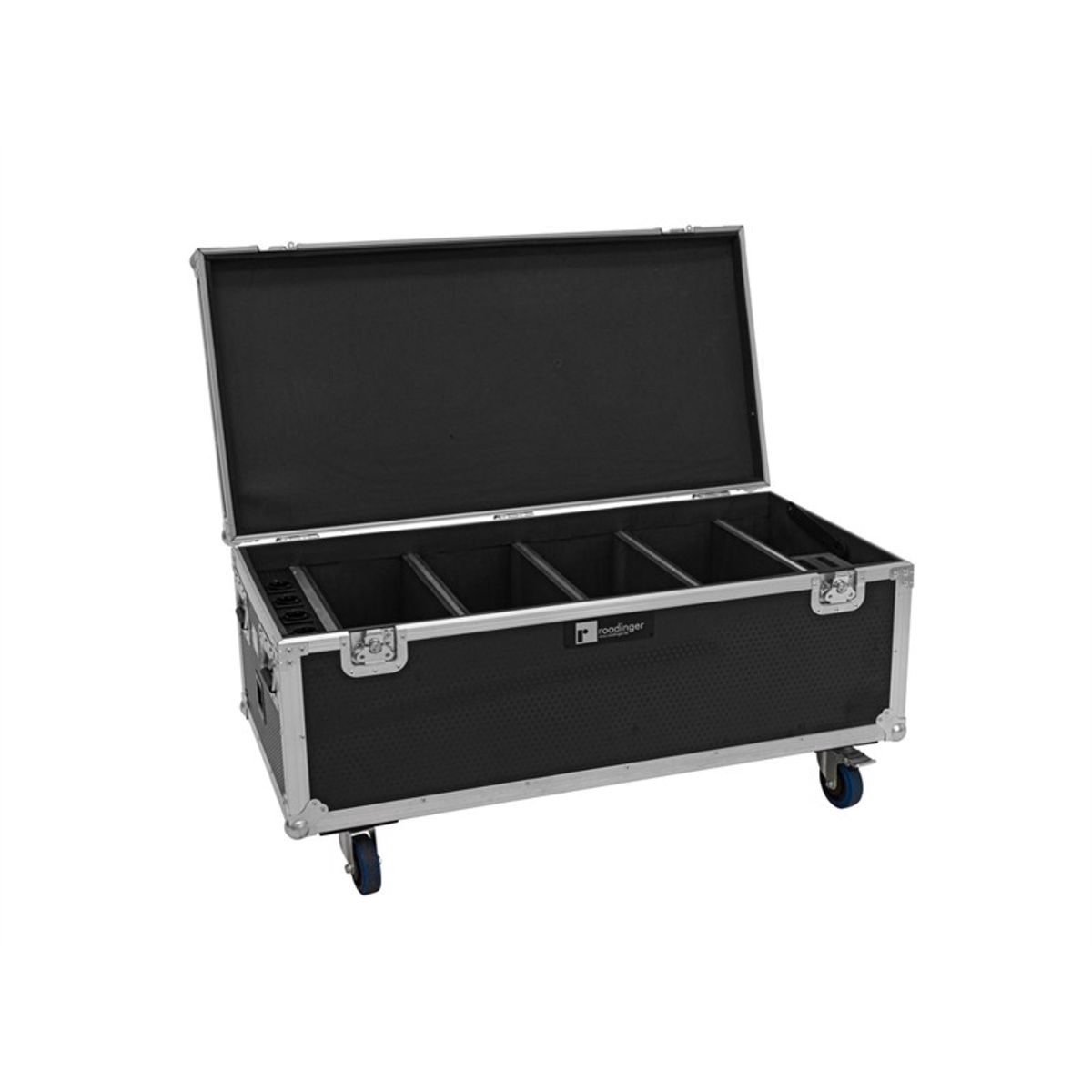 ROADINGER Flightcase 4x AKKU Multiflood IP 18x10W RGBW Wash CRMX with charging function