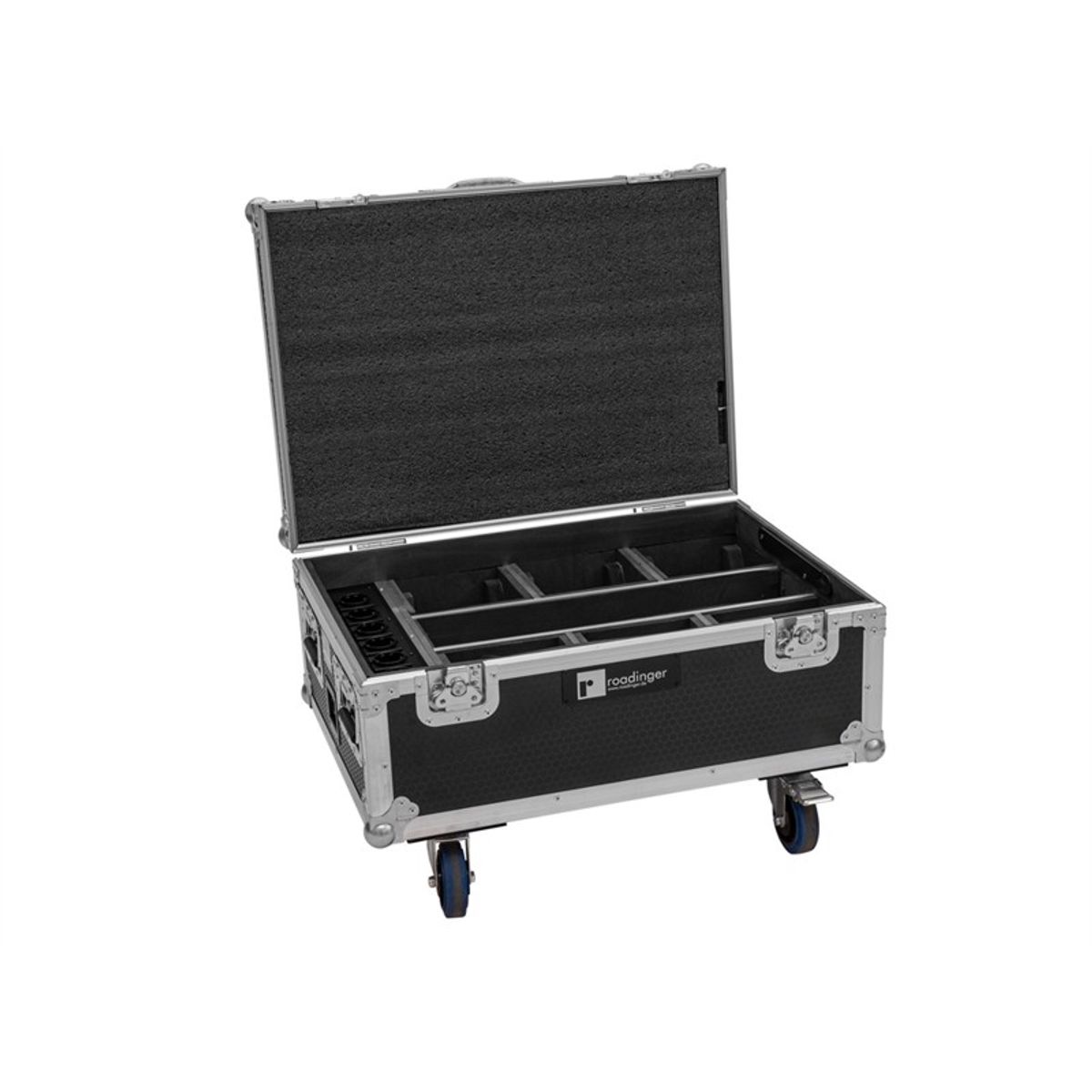 ROADINGER Flightcase 6x AKKU IP TL-3 QCL Trusslight CRMX with charging function and wheels