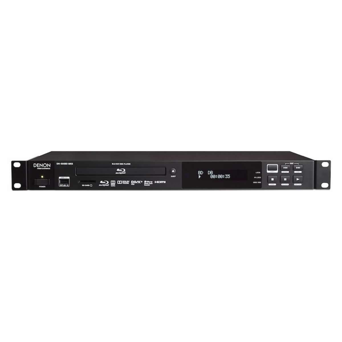 Denon DN-500BDMKII. Professionel Blu-Ray, DVD og CD/SD/USB-afspiller